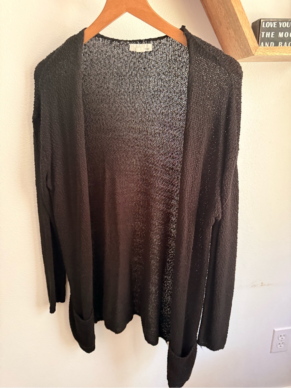 Garage Black Open-Front Women's Cardigan